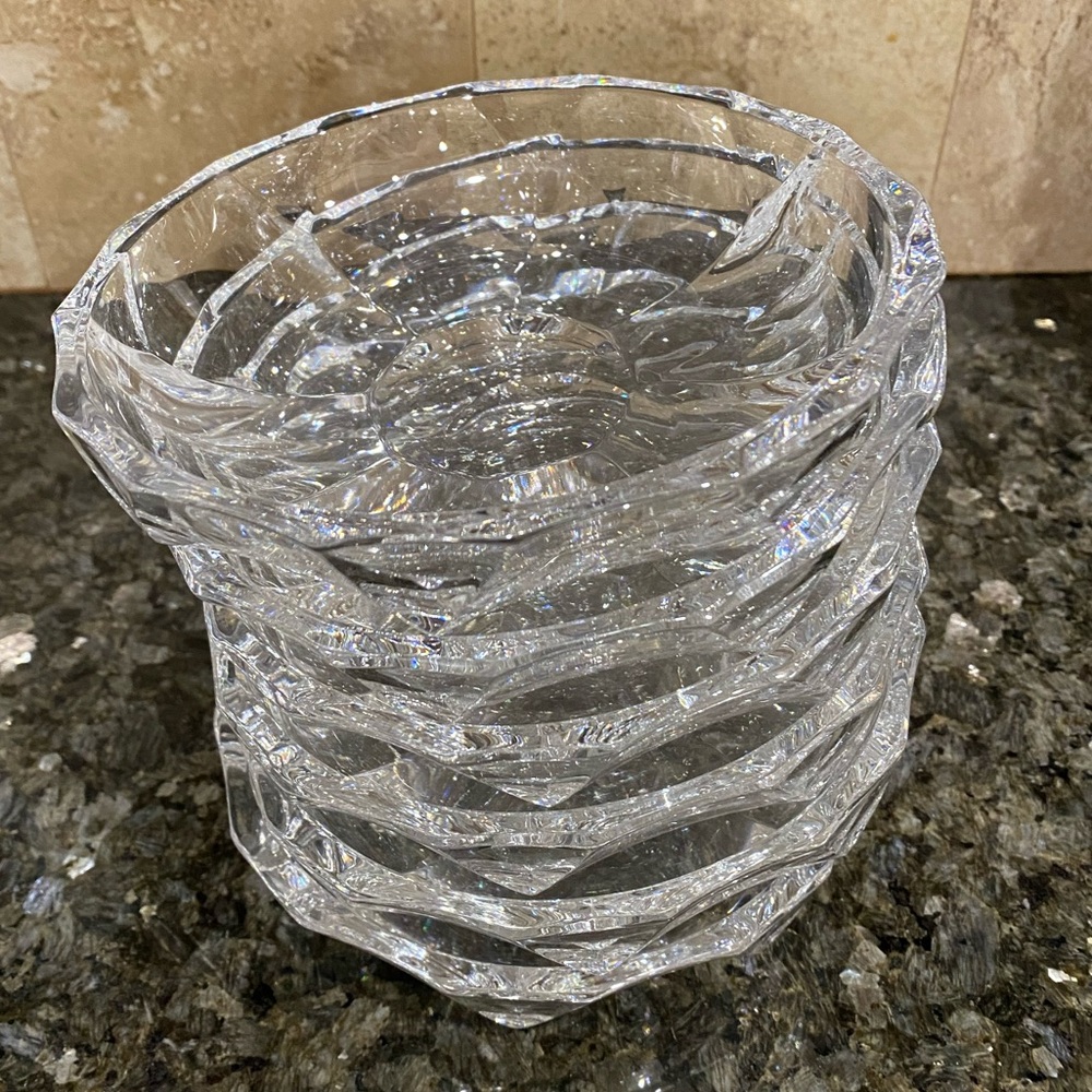 Crystal dessert plate/bowl